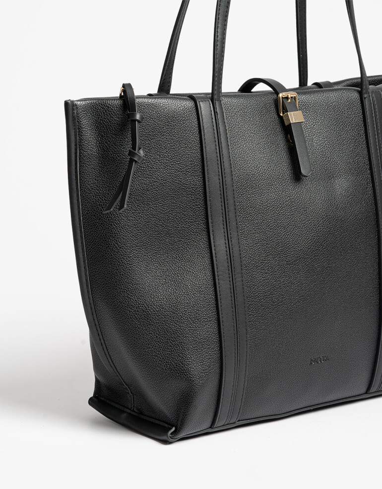 Shopper Cartera Shopper Negra - Negro