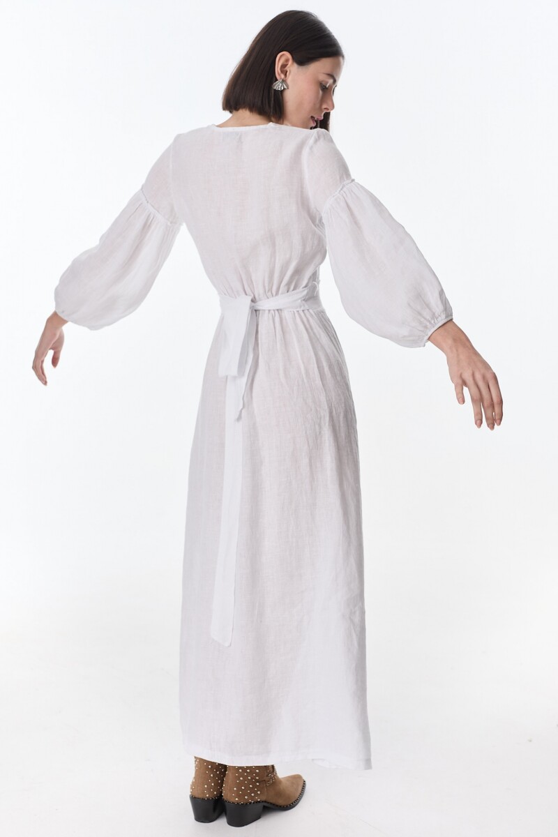 Vestido Tropical Blanco