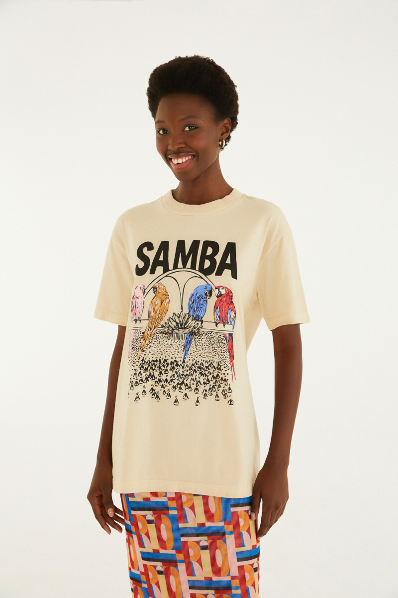 REMERA SAMBA Beige