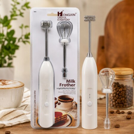 Batidor Espumador Electrico de Leche Cafe 3 Velocidades Batidor Espumador Electrico de Leche Cafe 3 Velocidades