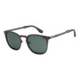 Lentes De Sol One Piece Redondo De Acero Inoxidable Verde/Ónix