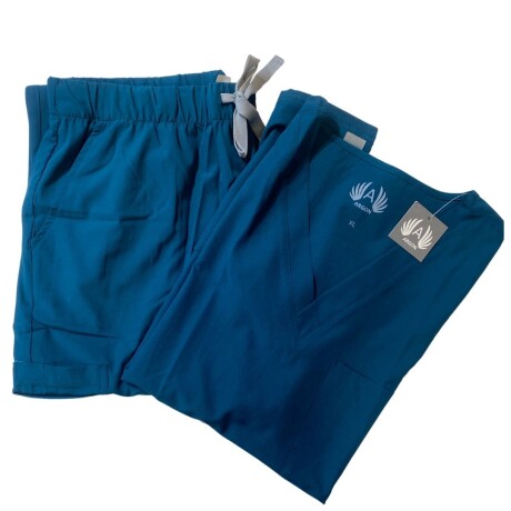 Set médico elastizado unisex Argon Petróleo