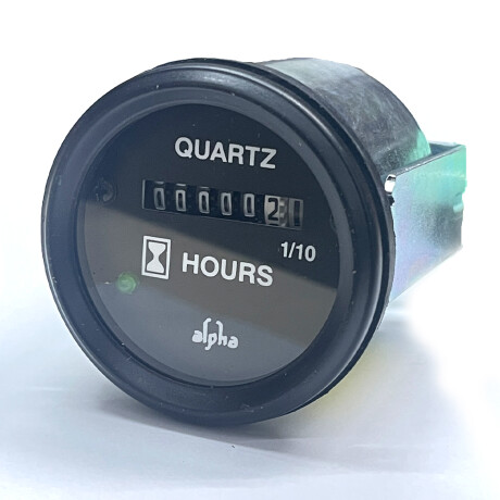 INSTRUMENTO RELOJ MEDIDOR - CUENTA HORAS 9-30V 52MM ALPHA INSTRUMENTO RELOJ MEDIDOR - CUENTA HORAS 9-30V 52MM ALPHA