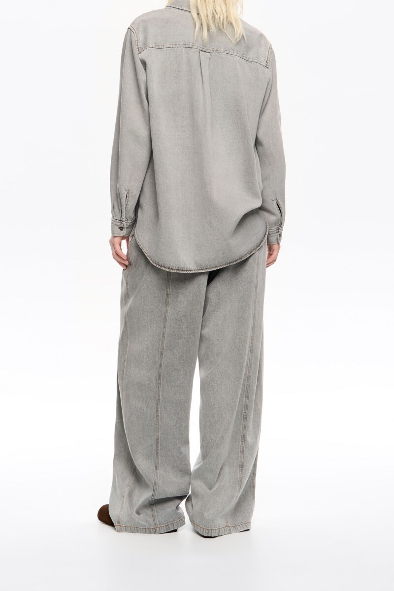 JEAN ANCHO Gris
