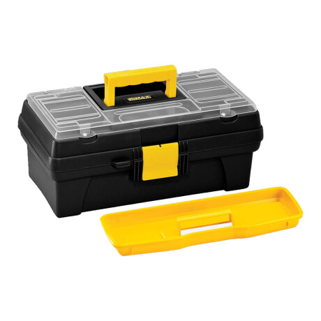 Caja Herramientas 14" c/ Bandeja Organizadora Plástica Rimax Negro