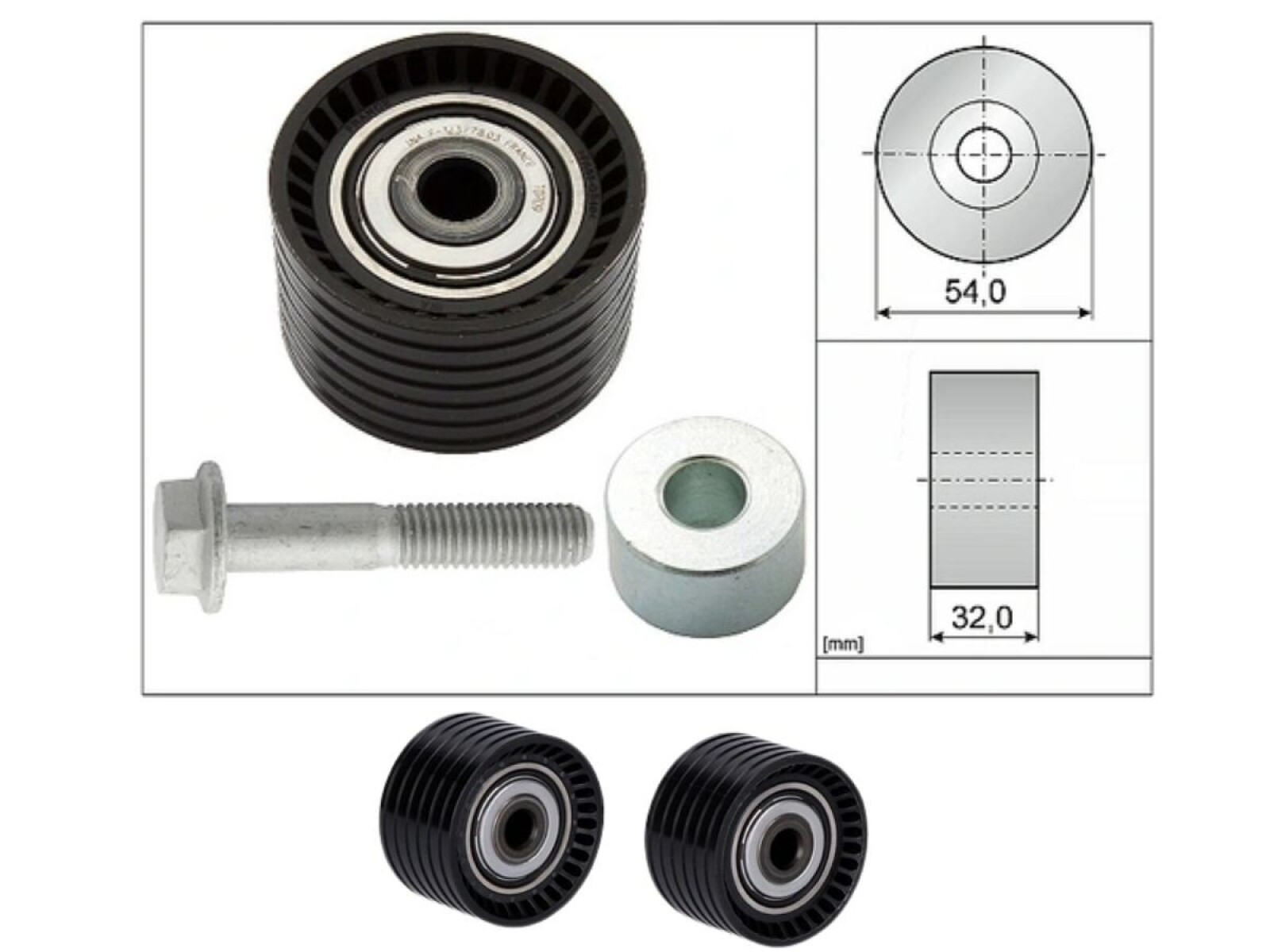 Tensor Guia Correa Dist. Renault Scenic/Laguna/Duster/Sandero/Oroch/Megane/Captur 98-25 