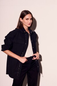 Sobrecamisa Tachas Negro