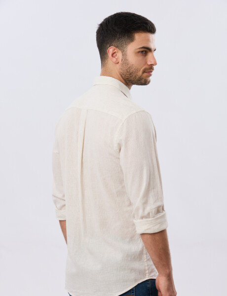 CAMISA RAYADA DE LINO Arena