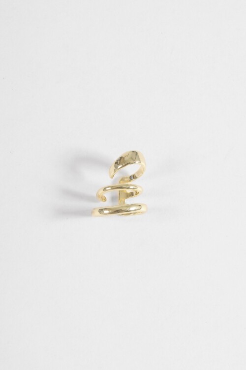 Earcuff multiples vueltas dorado
