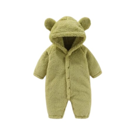 Body Oso tela polar 9 meses Verde