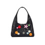 MARC JACOBS - THE DAISY CROCHET SACK BAG Negro Estampado