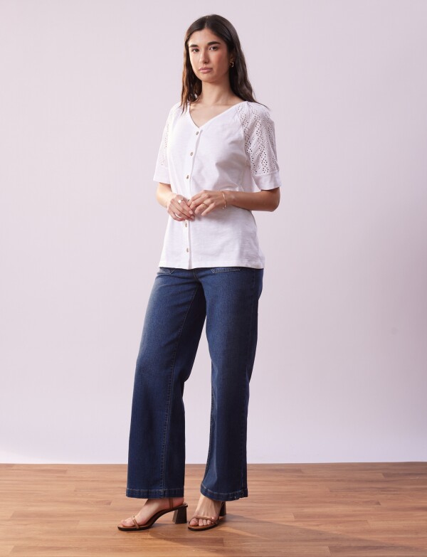 Blusa Broderie BLANCO