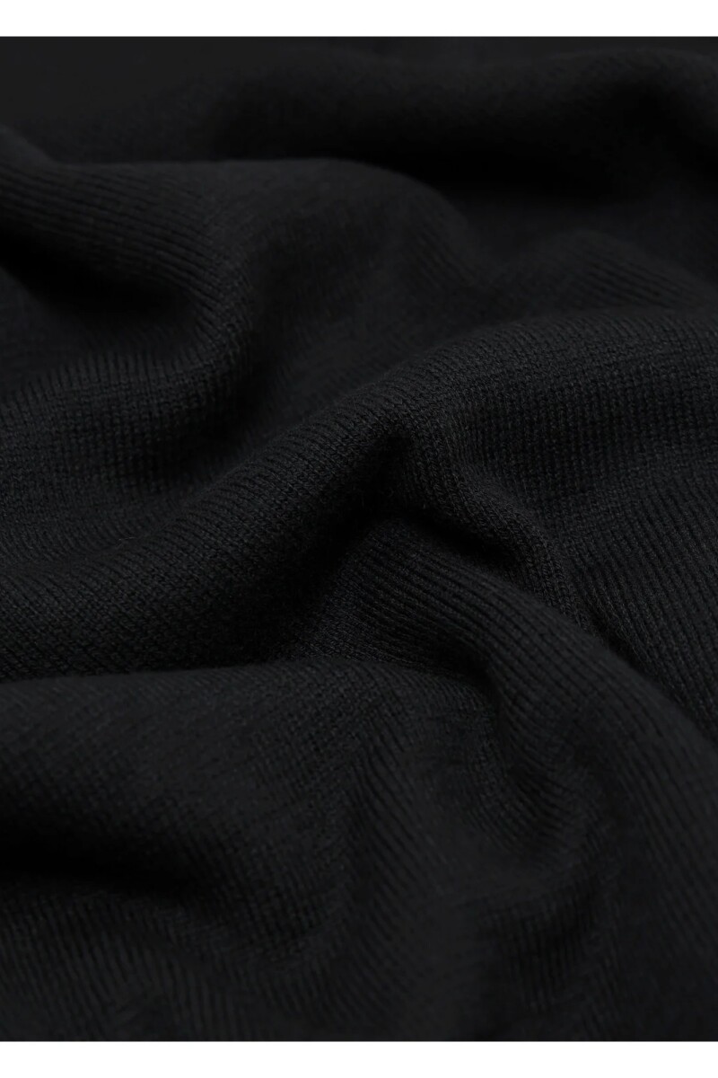 Campera tejida con cierre Arrow NEGRO