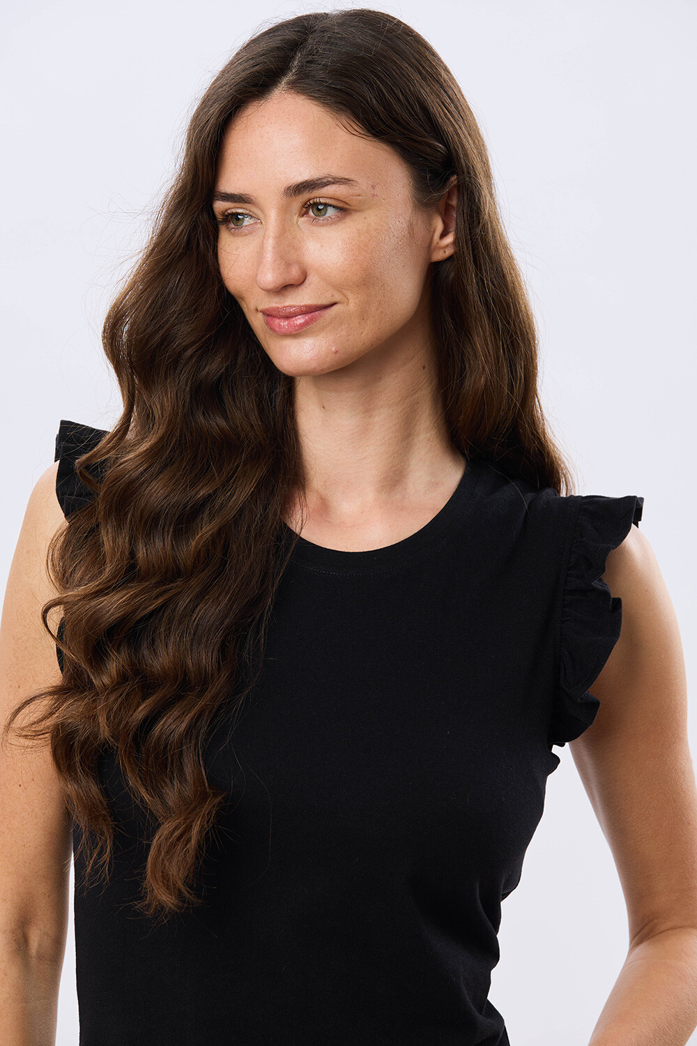 REMERA LISA DE ALGODÓN Negro
