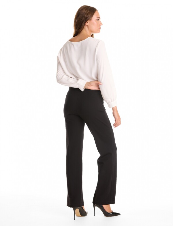 Pantalon Confort Pull On NEGRO