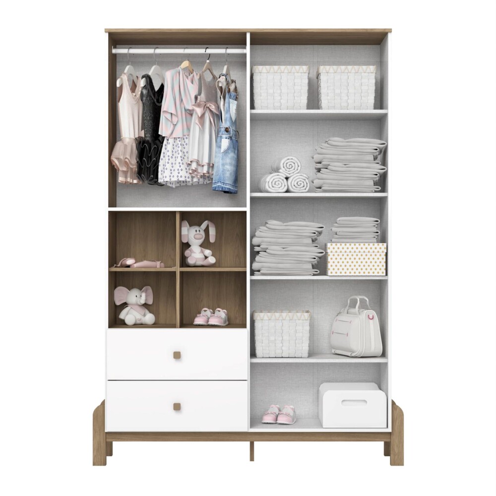 PLACARD KIDS 4 PUERTAS MDF-Y-MDP BLANCO RENÉ