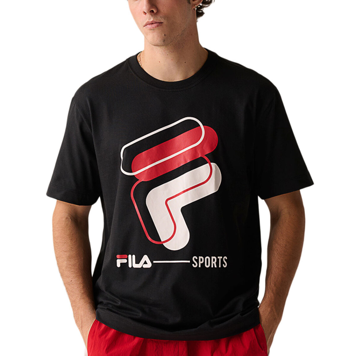 Fila Remera manga corta Comfort Hombre - Negro - Negro 