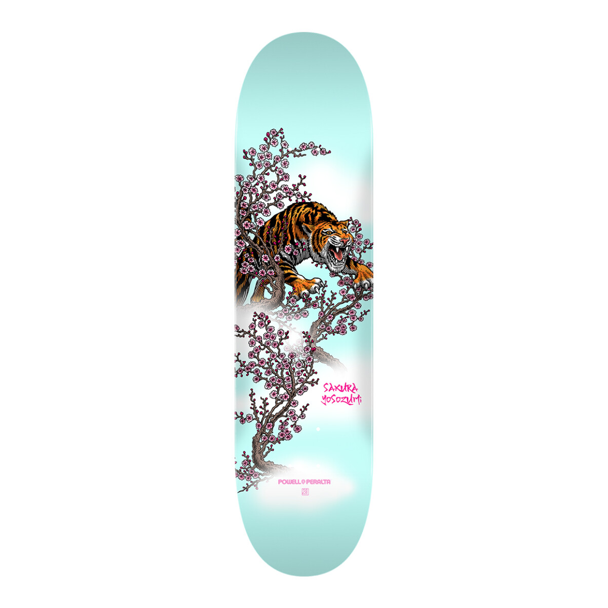 Deck Powell Peralta Yosozumi Tiger 8.0" (Sólo Tabla · Lija Incluída) 