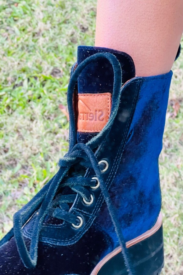 Velvet Boots Azul