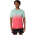 Polo Running Seamless Hombre Coral Reef/oasis Green