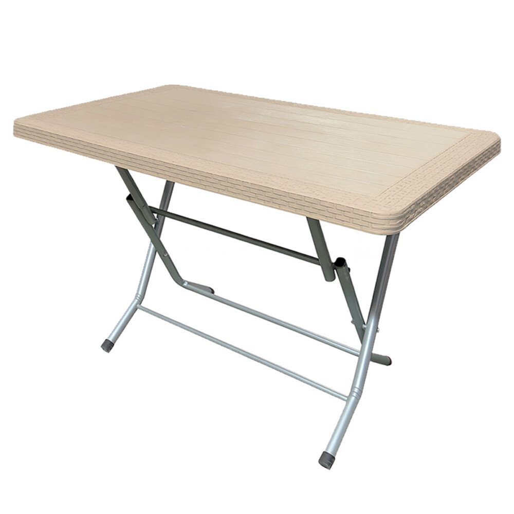 Mesa plegable de exterior Beige