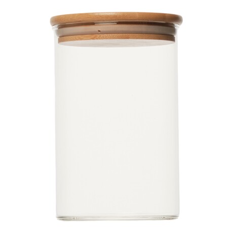 Frasco De Borosilicato Tapa Bambu 1060ml Sin Color