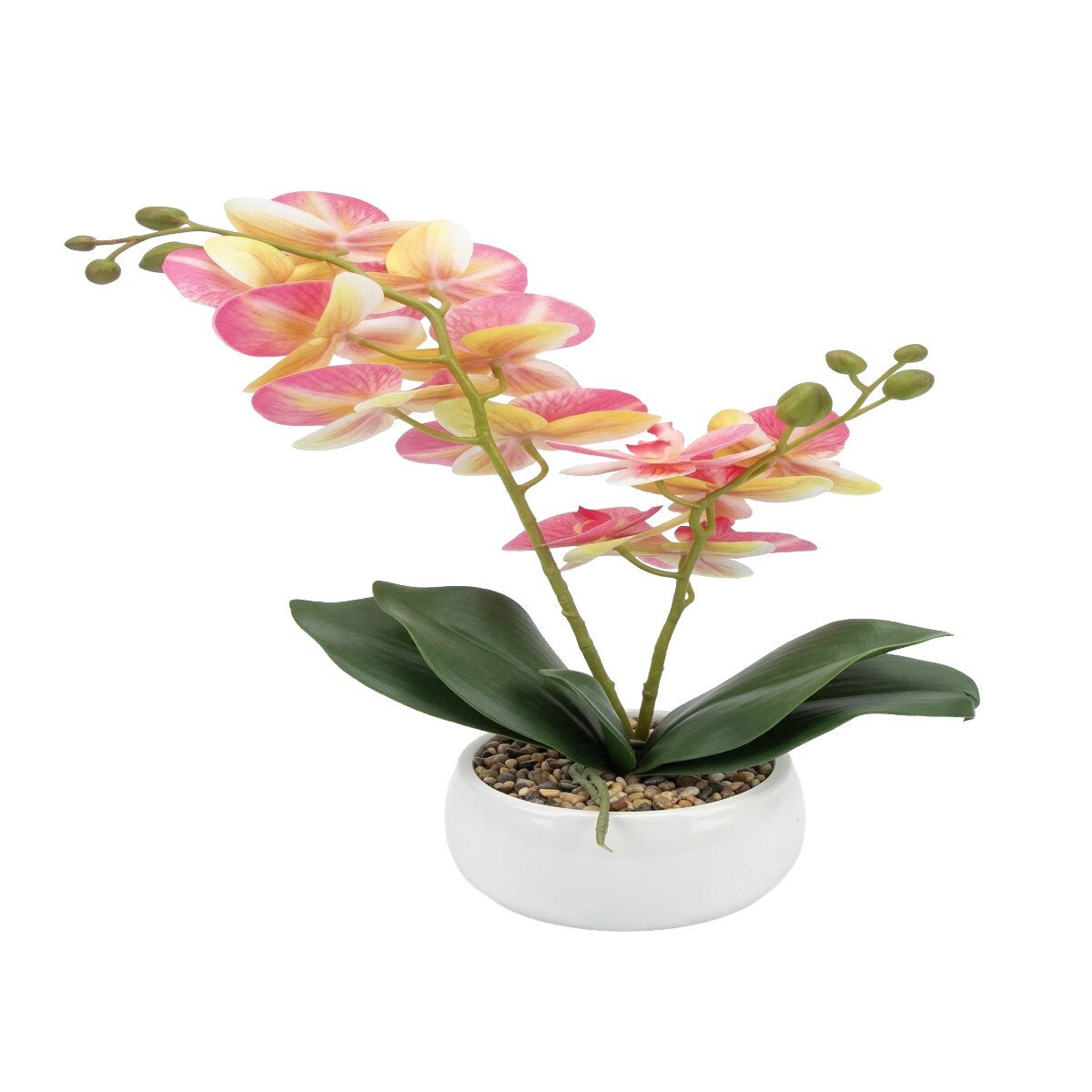 ORQUIDEA FUCSIA COMB ARTIF C/MACETERO 50CM 