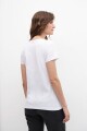 Remera con strass blanco