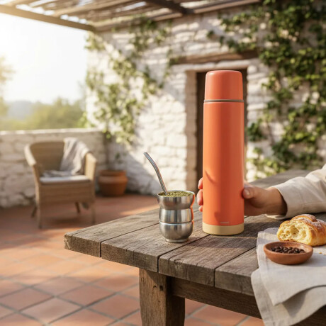 Set Termo Bala 750ml +mate 140ml +bombilla regalo Comet Coral