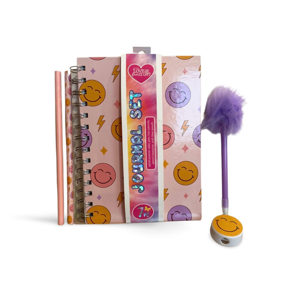 Libreta c/ cartuchera, lápiz, lapicera, regla y sacapuntas - Libreta C/ Cartuchera, Lápiz, Lapicera, Regla Y Sacapuntas 