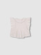 Blusa Con Volantes Blanco