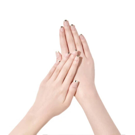 UÑAS EN GEL LISTAS (PRESS ON) Gold French