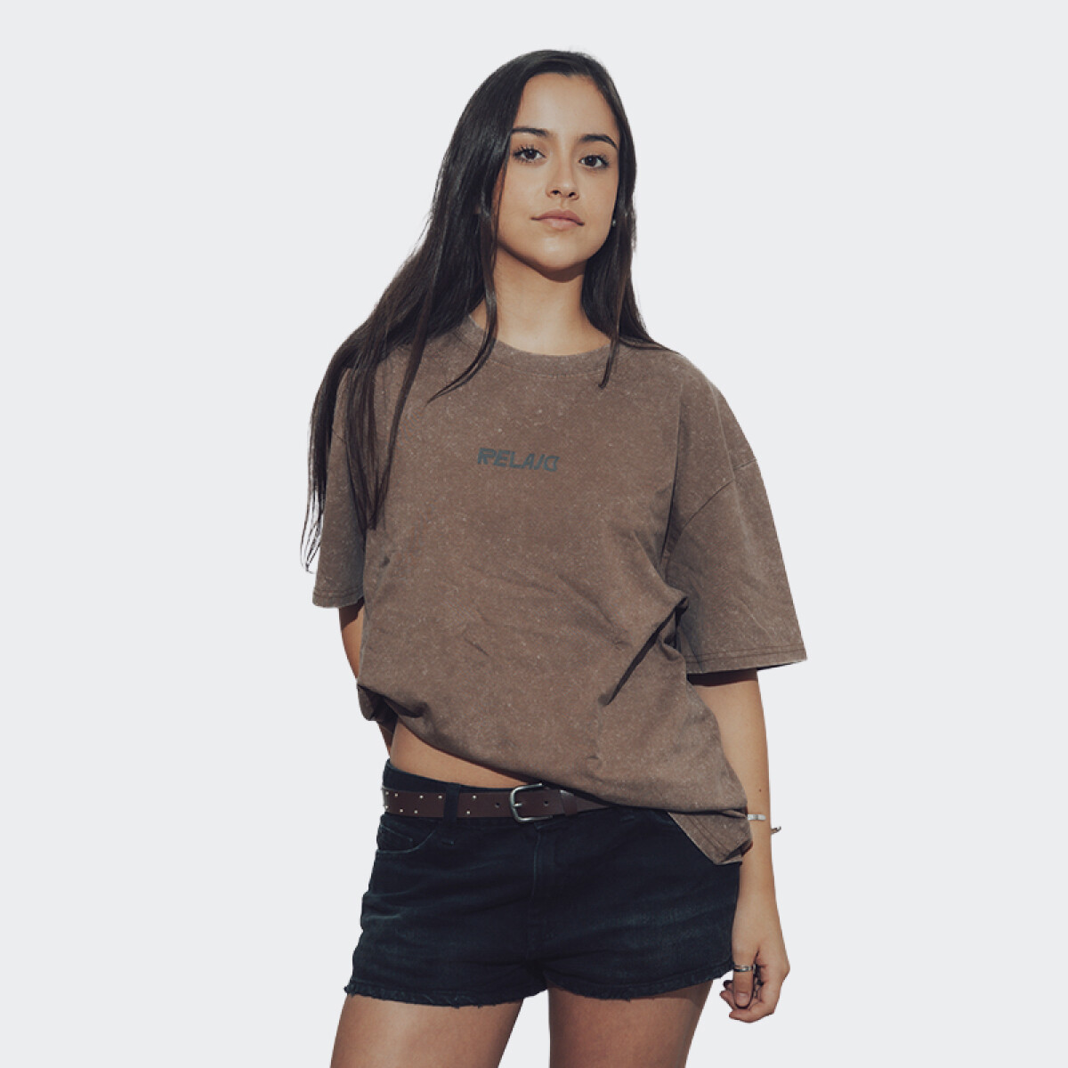 Remera Relajo Eye - Marrón 