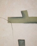 Lienzo abstracto Fida verde 180 x 140 cm