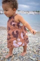 BABY LINEN AMELIE DRESS Caramelo
