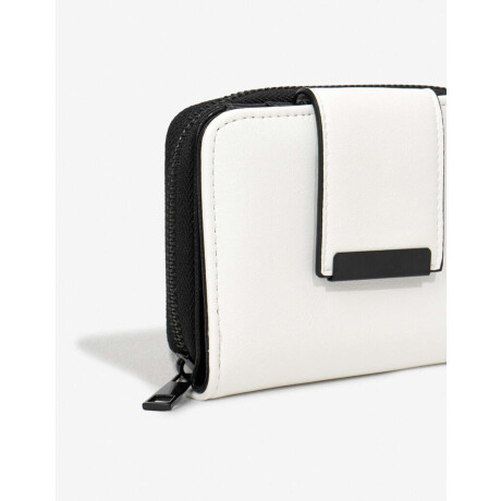 Billetera Con Solapa Combinacion Bicolor