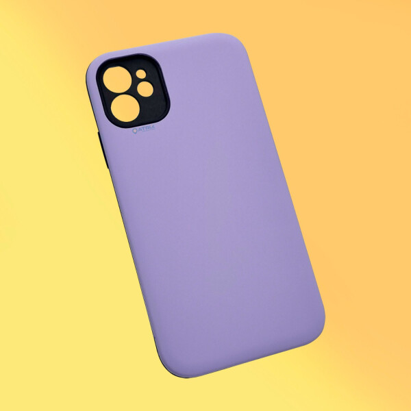 Carcasa Celular Funda Protector Case Silicona Para iPhone 11 Variante Color Lila