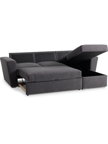 Sofá cama chaise longue VELJBY gris osc Sofá cama chaise longue VELJBY gris osc