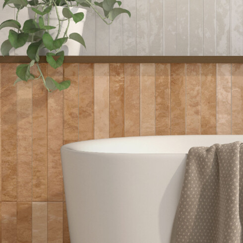 CERAMICA REVESTIMIENTO BRILLO NARANJA COLORES PLENOS 31.6X60 GAMAS DE NARANJA