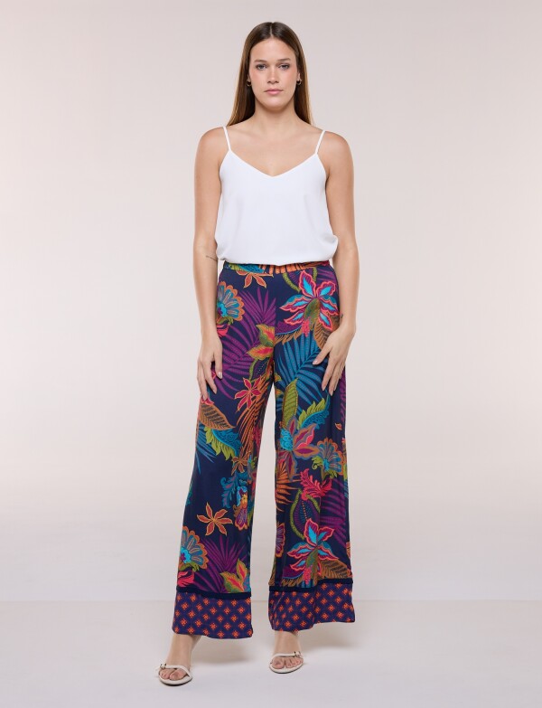 Pantalón Pull On Printed AZUL/MULTI