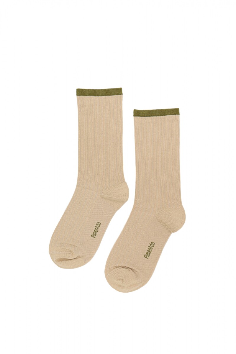 Media Rib Fina - Beige 