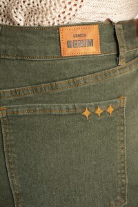 Wide Leg Lavado Oliva