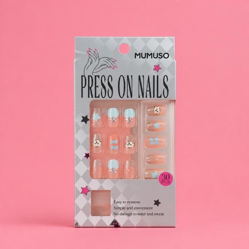 UÑAS POSTIZAS PRESS ON COLECCIÓN MOONLIGHT (PERRITO ADORABLE) UÑAS POSTIZAS PRESS ON COLECCIÓN MOONLIGHT (PERRITO ADORABLE)