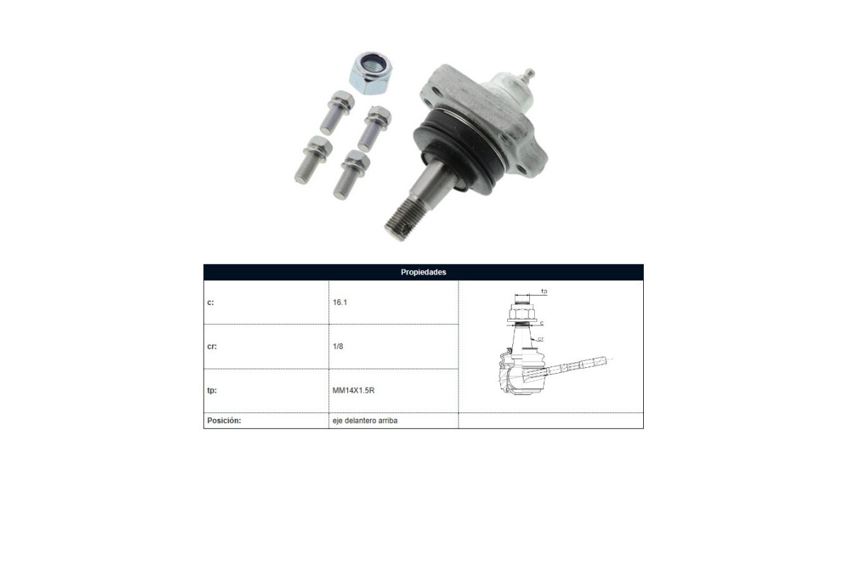 Rotula Del Nissan D21 Mexico 88-97 Der/Izq Rotula Del Nissan D21 Mexico 88-97 Der/Izq