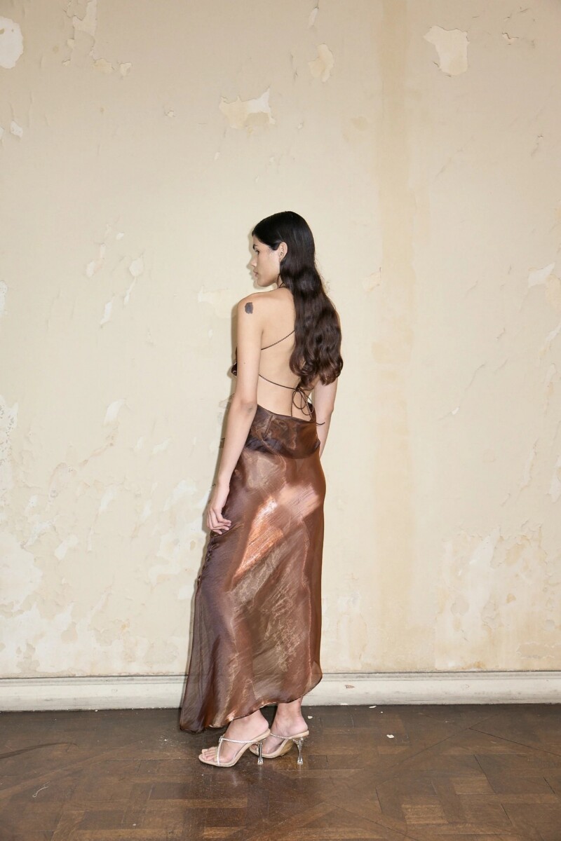 DIAZ DRESS Marron