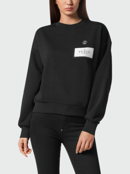 PHILIPP PLEIN - Sudadera cuello redondo ML Negro