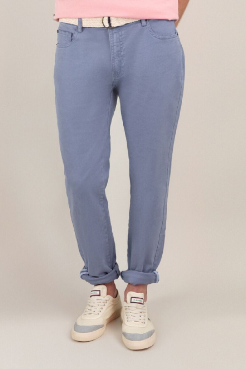 Pantalón 5 Bolsillos Azul