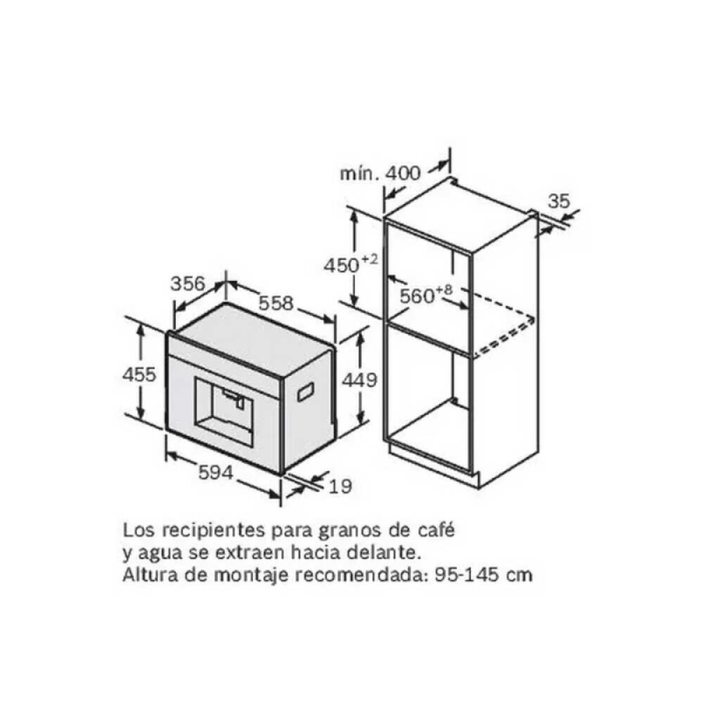 Cafetera integrable Bosch CTL636ES6 negro