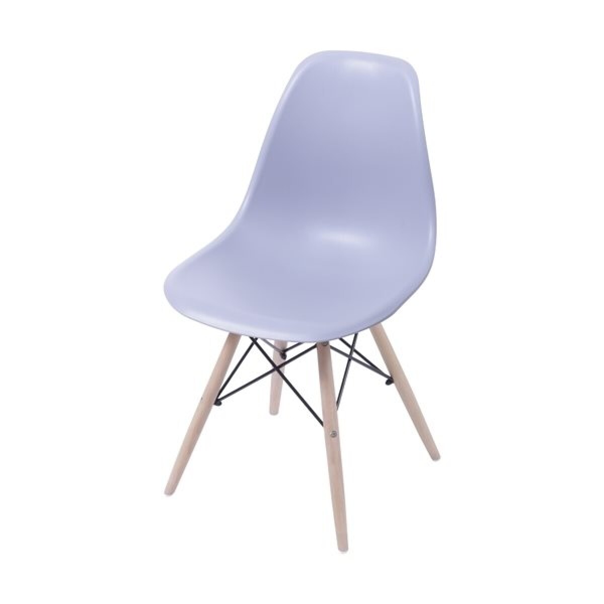 SILLA EAMES DKR PP Y MADERA GRIS - GRIS 