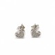 Caravanas corazón con zirconias Caravanas corazón con zirconias